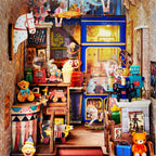 Miniature d'angle de bibliothèque Rolife Treasure Toy Shop à monter soi-même