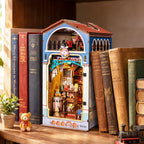 Miniature d'angle de bibliothèque Rolife Treasure Toy Shop à monter soi-même
