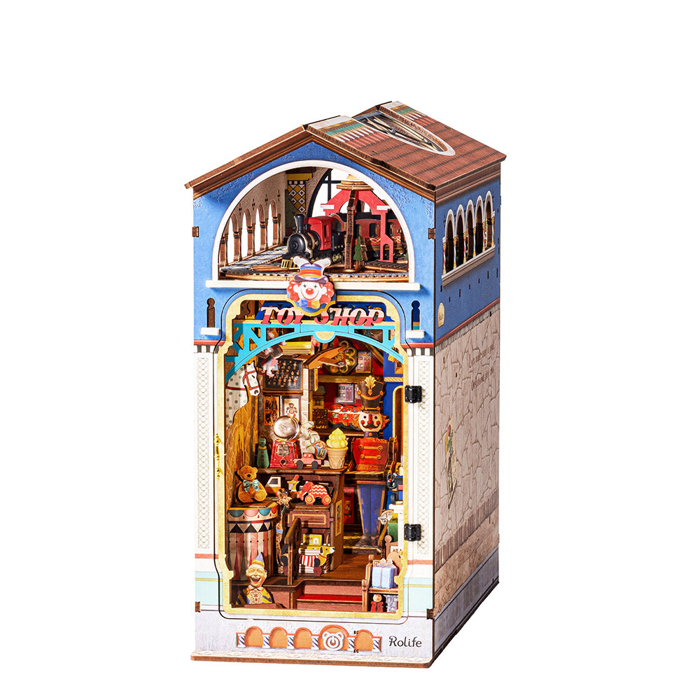 Miniature d'angle de bibliothèque Rolife Treasure Toy Shop à monter soi-même