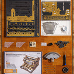 ROKR Puzzle 3D en Bois Machine à Écrire Mécanique (Version Classique)