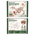 Puzzle en bois 3D mécanique Velociraptor ROKR