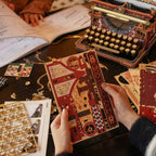 Puzzle 3D en bois ROKR Machine à écrire mécanique (version magique)