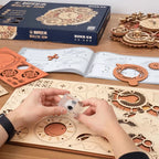 ROKR Horloge Murale Mécanique Signes du Zodiaque DIY
