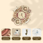 ROKR Horloge Murale Mécanique Signes du Zodiaque DIY