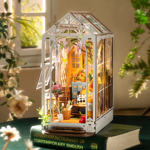 Jardin Maison Bricolage Diorama Bibliothèque