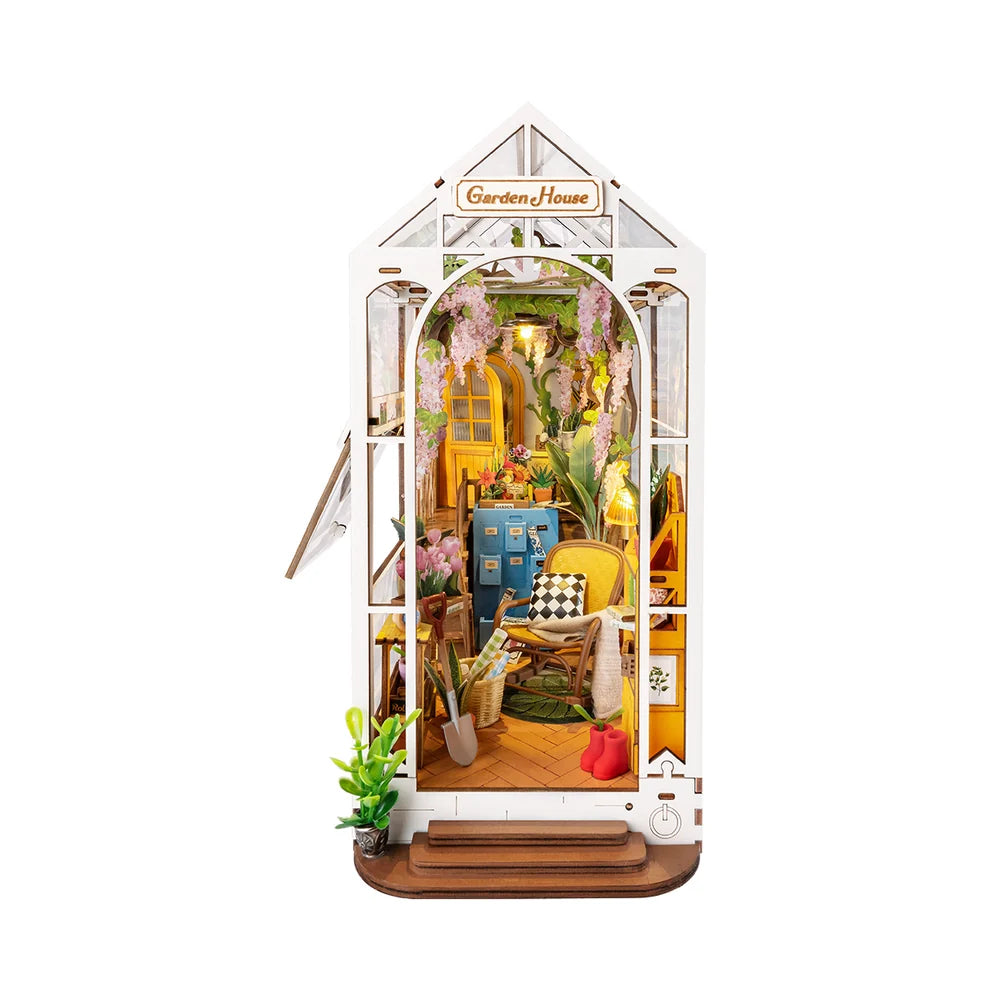 Jardin Maison Bricolage Diorama Bibliothèque